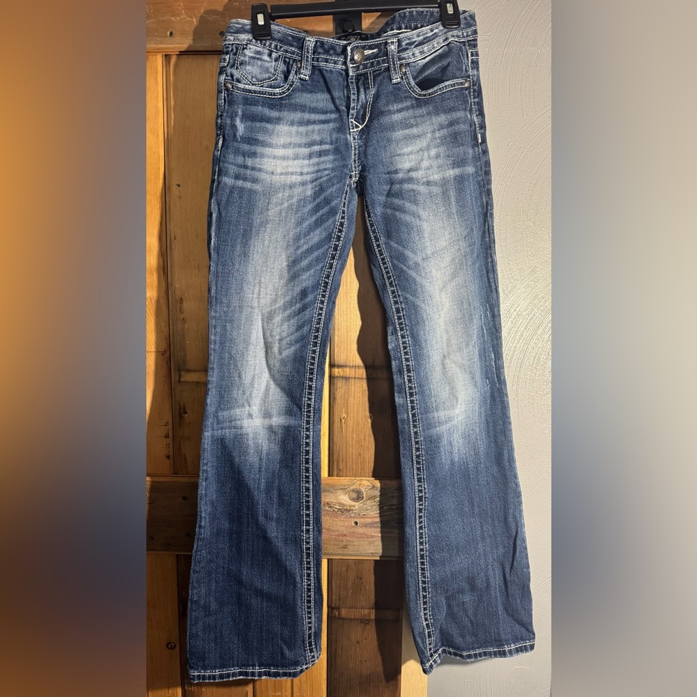 ReRock for Express Bootcut Jeans - Size 4R - Embellished Stitching